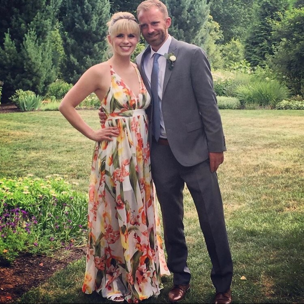 Floral formal long dress